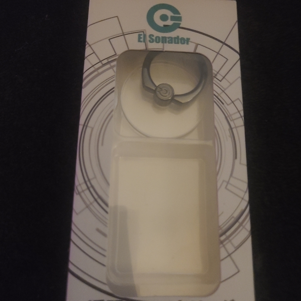 Transparent/Clear Silver Phone Ring - Picture 1 of 3